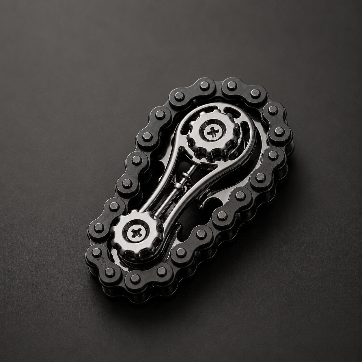 FidgetLab Gear Chain Spinner – Metalowy Spinner Łańcuchowy EDC