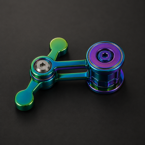 FidgetLab Chaos Pendulum – Metalowe Podwójne Wahadło Kinetyczne EDC